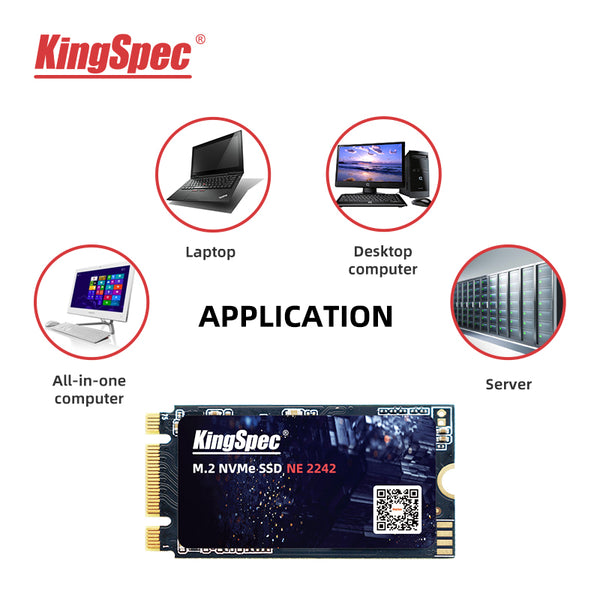 Kingspec Ssd Pcie 3.0 Disque Dur 128gb 256gb 512gb 1tb M2 Nvme 2242 Ssd  Pour Ordinateur Portable Bureau - - Temu