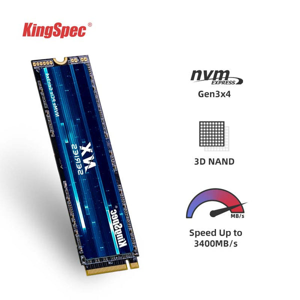 SSD interne M.2 NVMe 2280 Kingspec - 2 To –