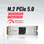 M.2 NVMe SSD PICe 5.0 with Heatsink Up to 10000MB/s VP101 Series